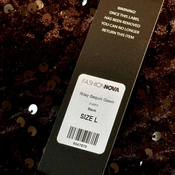 BRAND NEW Black sequin maxi dress✨ never worn - Picture 4 of 8